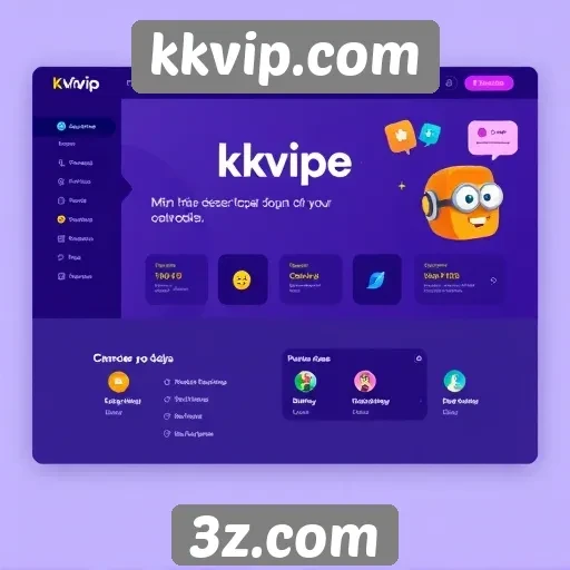 Interface do kkvip.com é amigável e intuitiva
